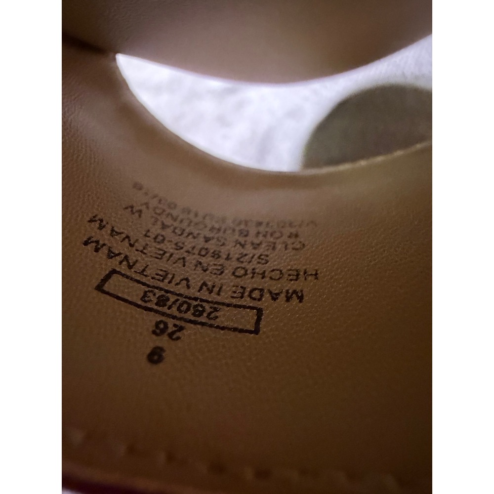 Old Navy Clean Sandal Womens 9 Burgundy Maroon Faux Suede Multi Strap Flat215075 - Picture 6 of 6